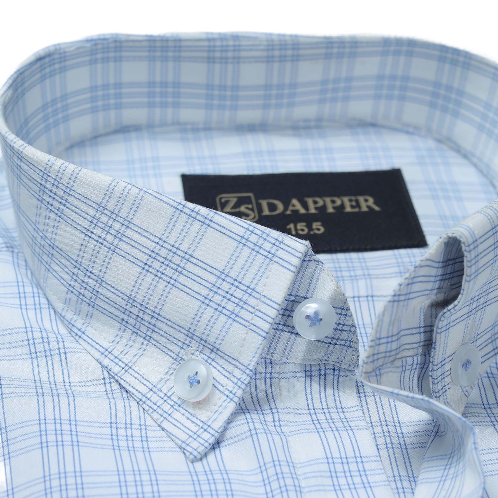 Checkered In Sky Blue.