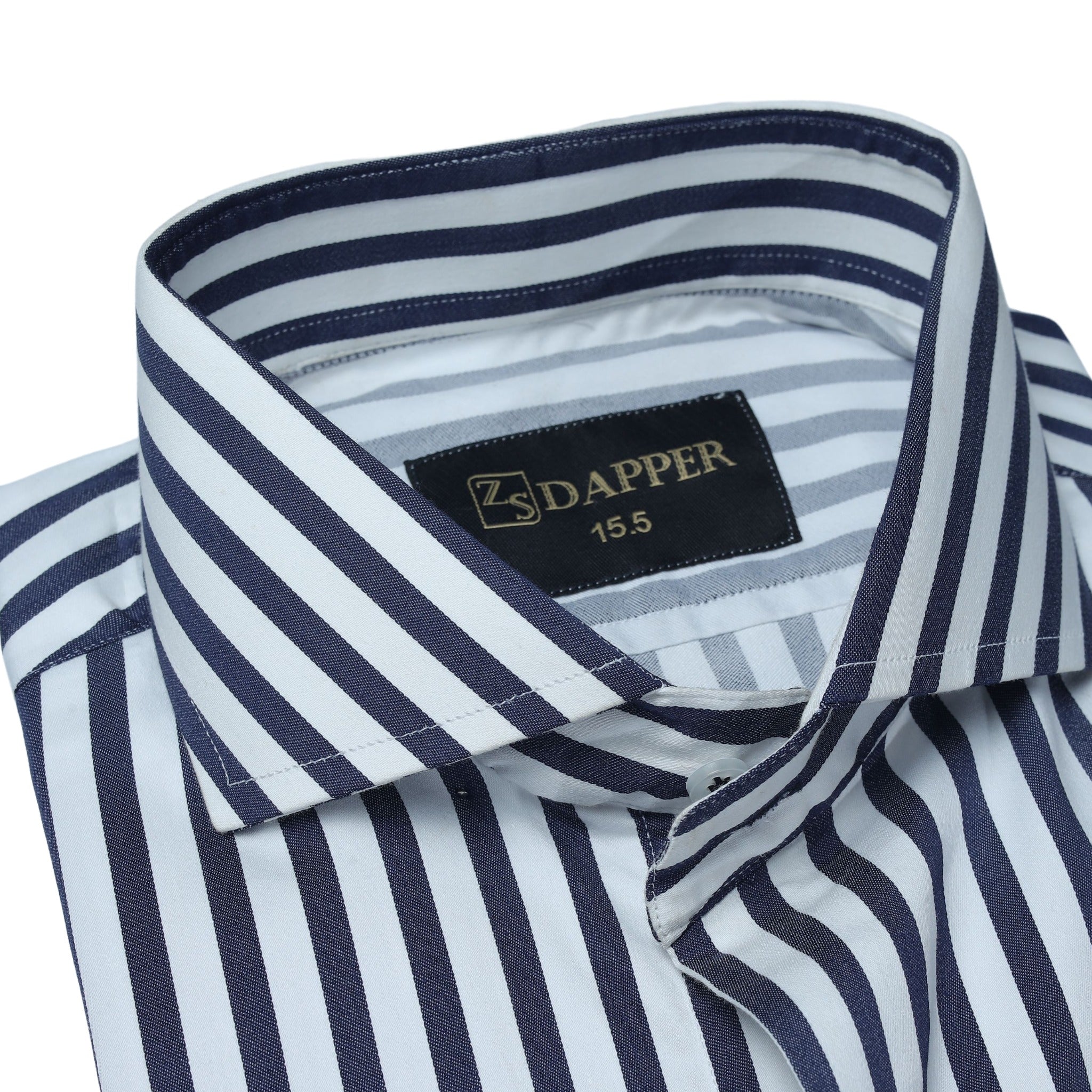 Dark Blue & White Stripes.