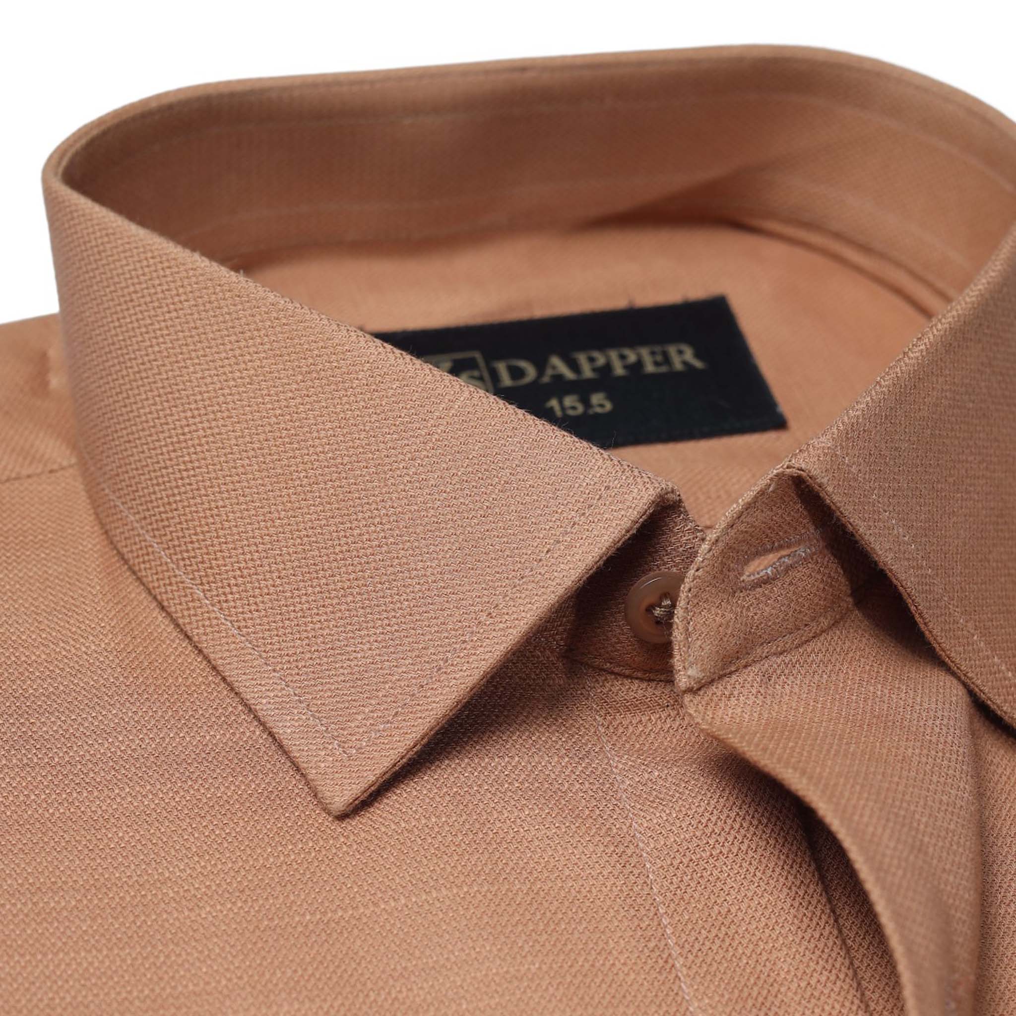 Textured In brown.