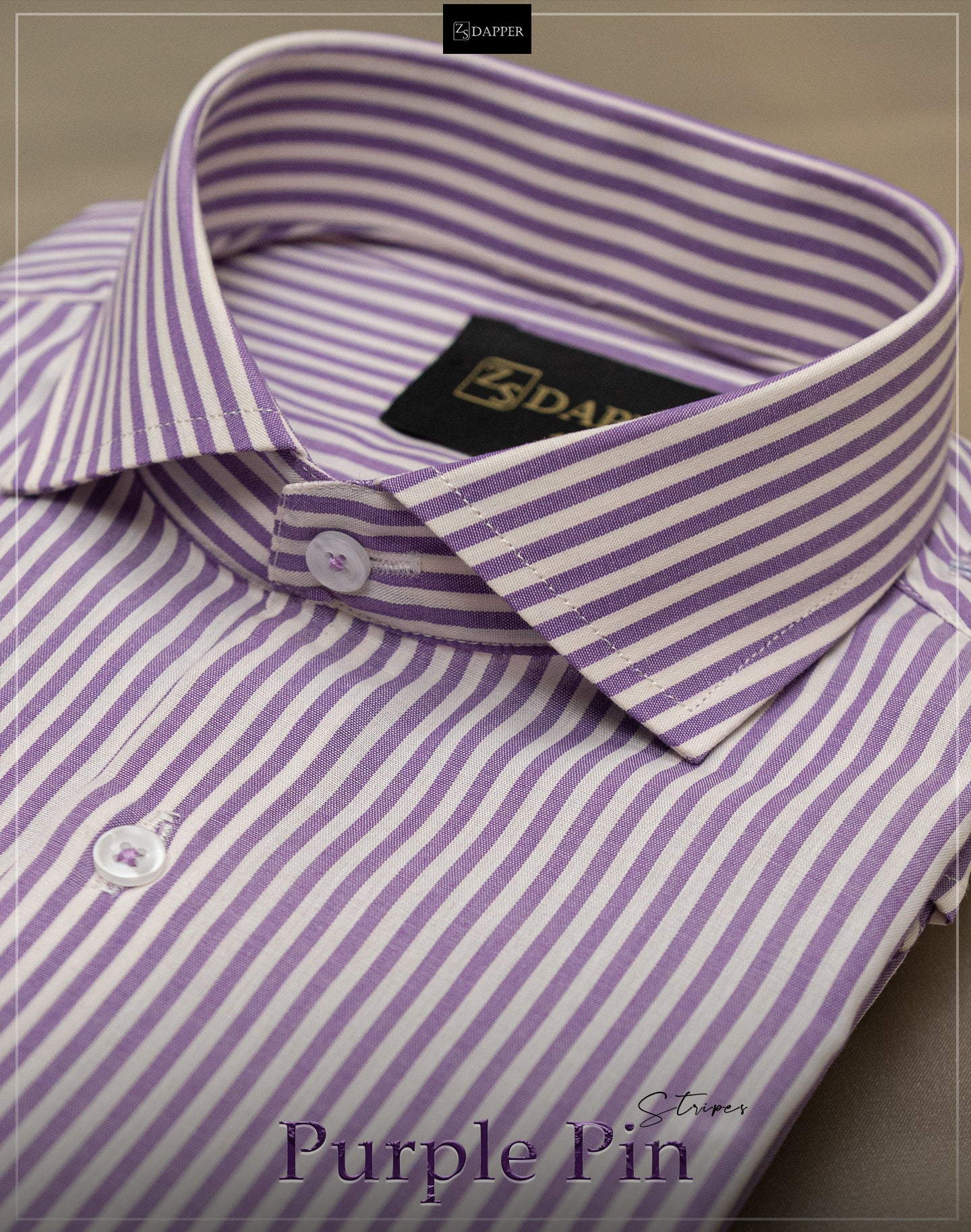 Purple Pin Stripes.