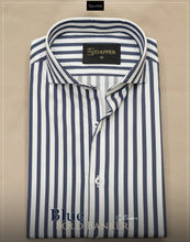 Blue Bold Bankers Stripes.