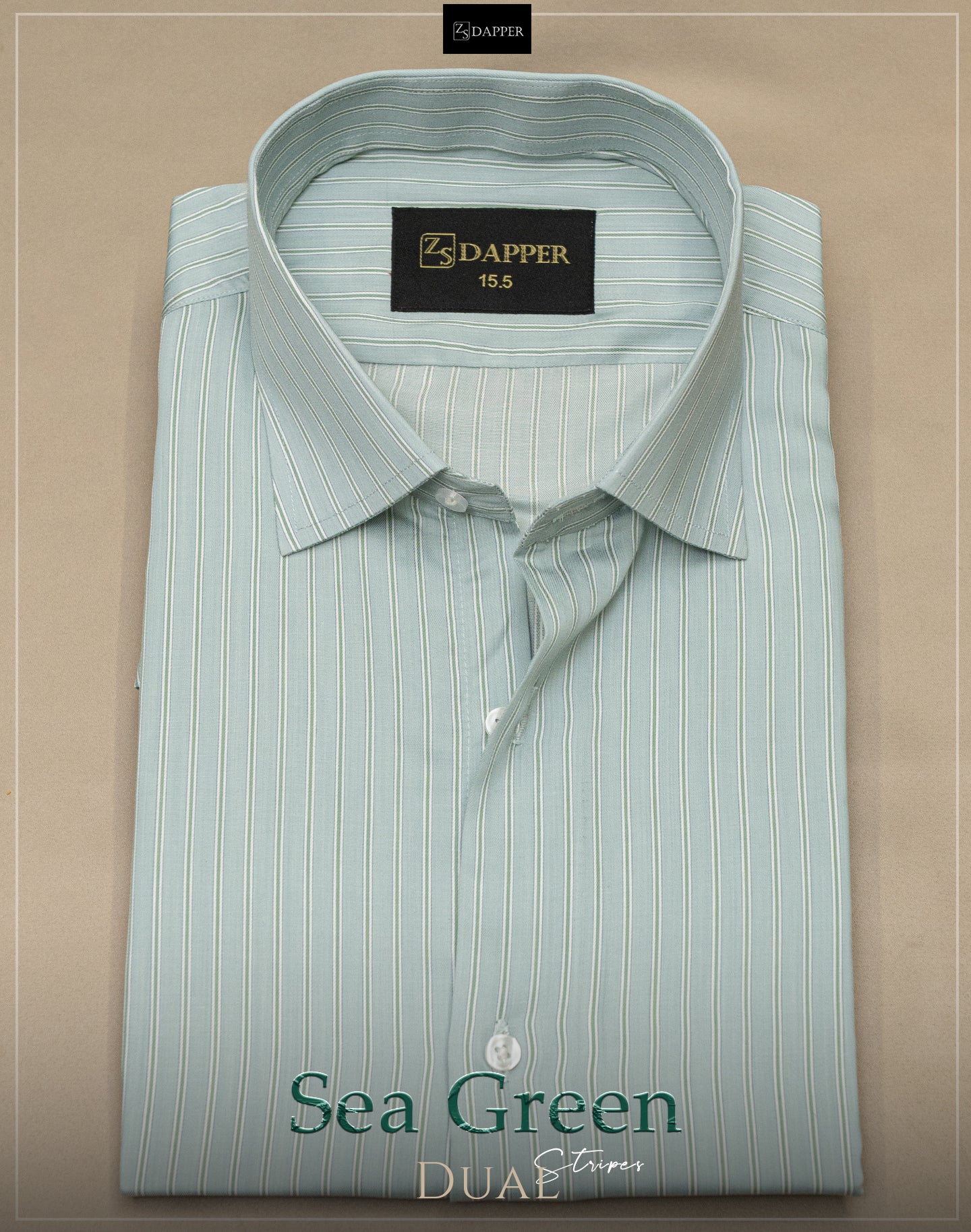 Sea Green Dual stripes.