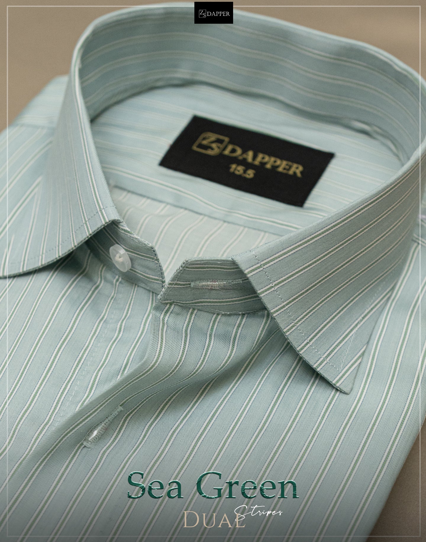 Sea Green Dual stripes.