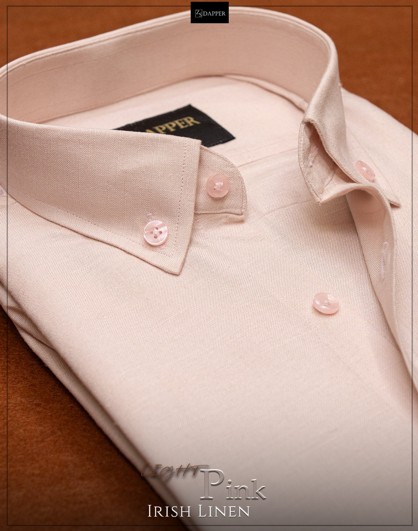 Light Pink Irish Linen.