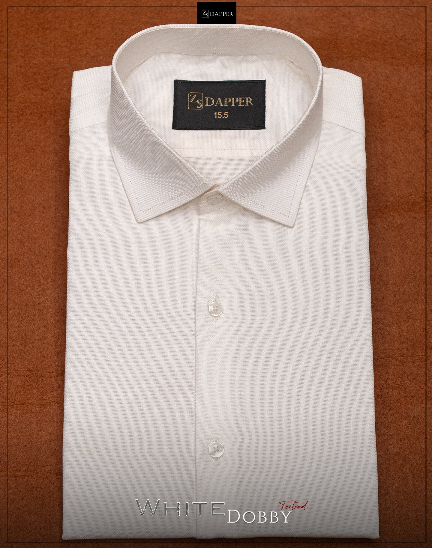 White Dobby Textured.