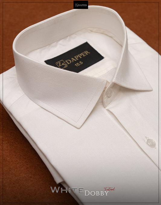 White Dobby Textured.