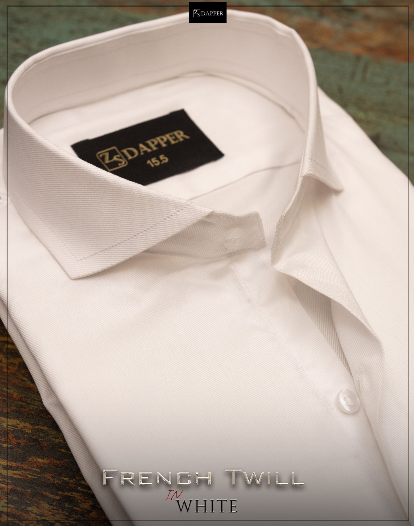 French Twill In White.