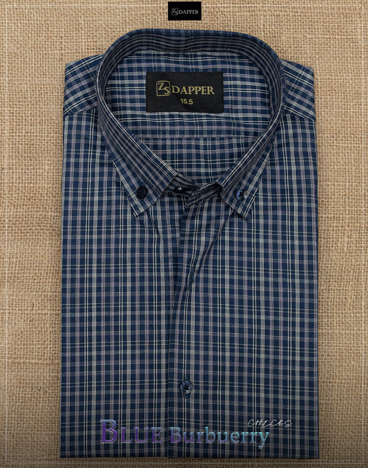 Blue Burberry Checks. 