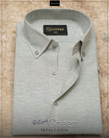 Sea Green Irish Linen.