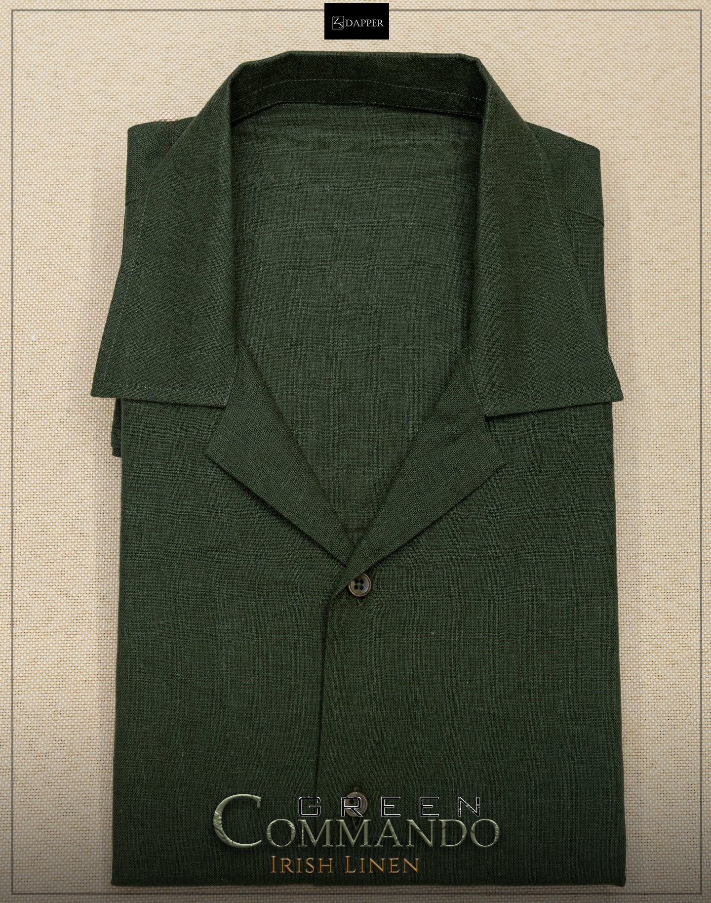 Military Green Irish Linen.