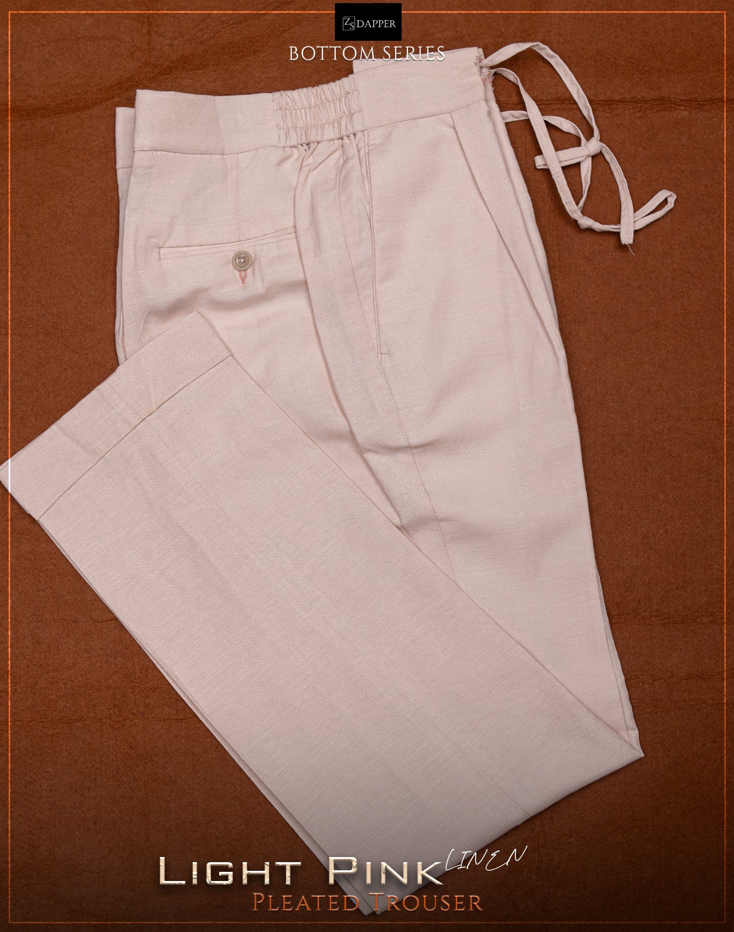 Light Pink Irish linen.