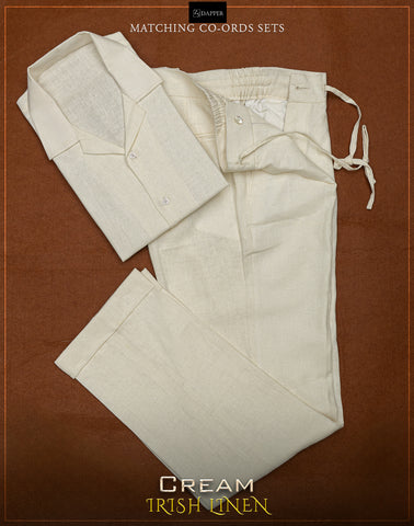 Cream Irish Linen.