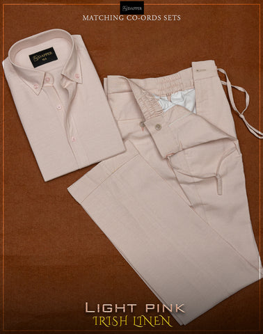 Light Pink Irish linen.