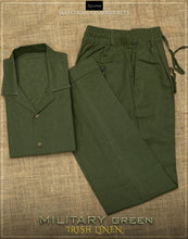 Military Green Irish Linen.
