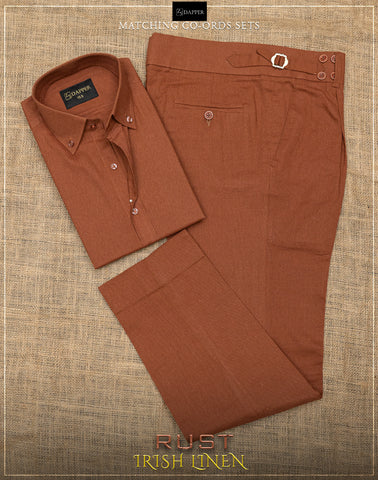 Rust Irish Linen.